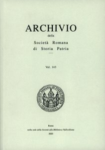  Archivio della Società Romana di Storia Patria vol. 143 - 2020